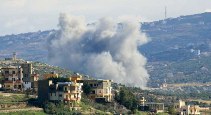 الجيش الإسرائيلي: طائرات مقاتلة قصفت في وقت واحد عشرة أهداف لحزب الله في منطقة راشيا الفخار