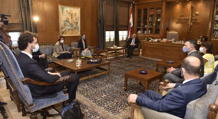بري التقى لاكروا ووفدا من مجلس الشيوخ الفرنسي وعرض مع برغر للعلاقات بين لبنان وألمانيا