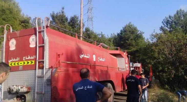 الدفاع المدني: حريق اعشاب واشجار في دار بعشتار