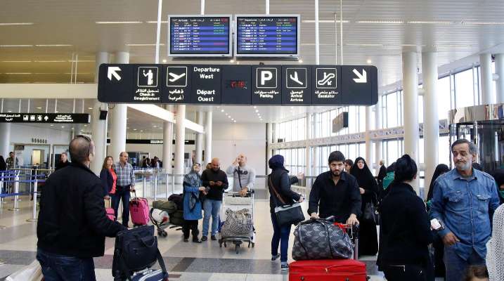 تراجع عدد الركاب عبر مطار بيروت بنسبة 7 بالمئة خلال الفصل الأول من العام