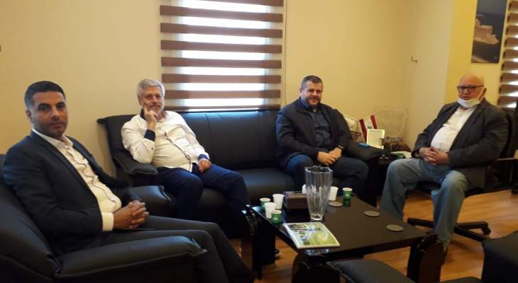 وفد من حزب الله زار رئيس بلدية صيدا محمد السعودي