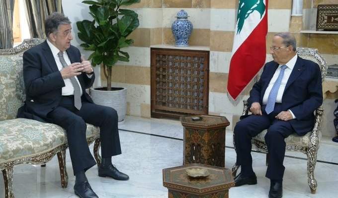 الرئيس عون عرض مع ناجي البستاني للتطورات السياسية في البلاد