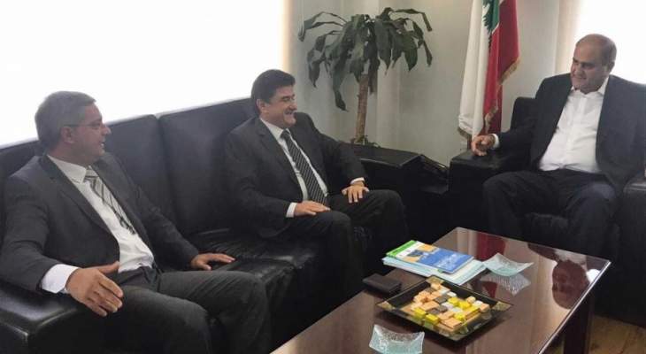 وزير البيئة التقى علي عسيران ورئيس مركز IPT للطاقة
