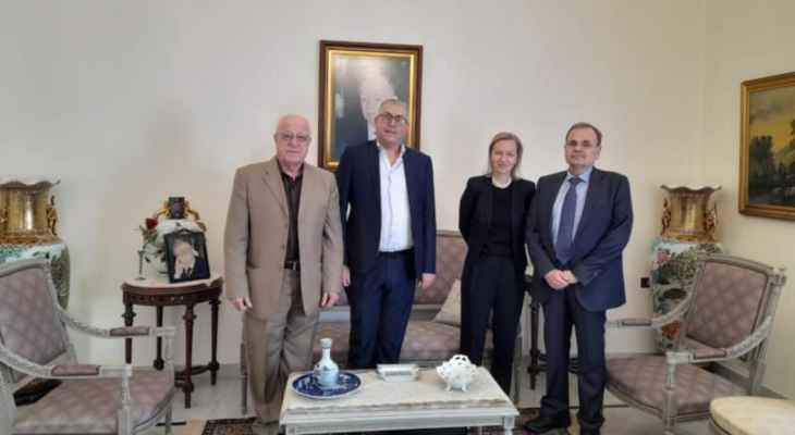 البزري بحث مع المديرة العامة لوكالة "الأونروا" في لبنان بالاوضاع المعيشية للفلسطنيين في لبنان