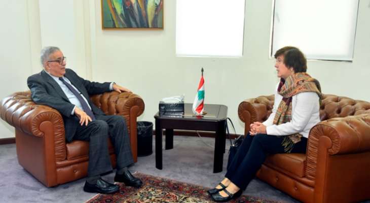 بو حبيب إلتقى فرونتسكا وسفير إيران وبحث معهم ازمة النزوح السوري والتعاون في المنظمات الدولية