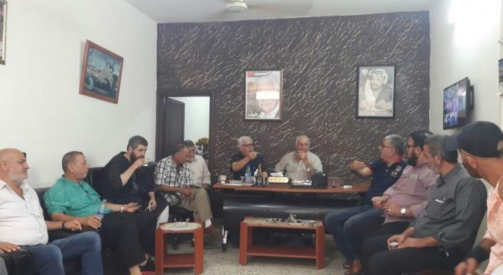 لقاء في مقر القوى الأمنية الفلسطينية لحلحلة قضية خدمات منطقة البركسات