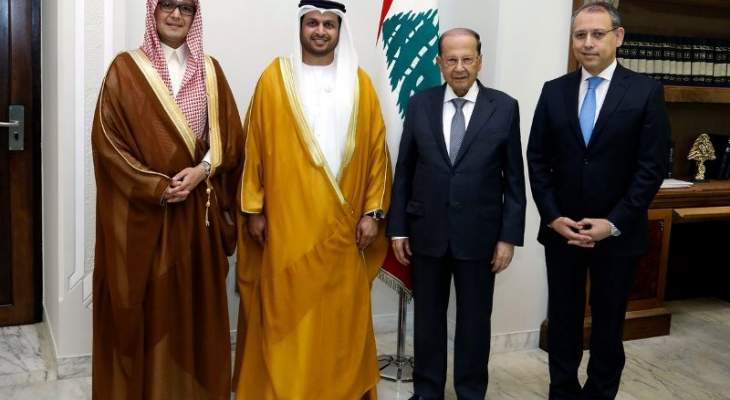 عون: لأفضل العلاقات مع الدول العربية ولبنان لن يكون ساحة للتدخل بشؤونها 