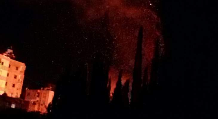 حريق كبير في منطقة شعبية في الليلكي