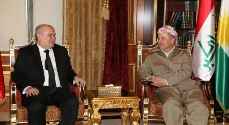 وزير الخارجية التركي التقى رئيس إقليم كردستان بأربيل