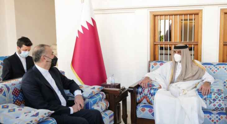 وزير خارجية إيران التقى أمير قطر: زيارتنا لقطر وعمان في إطار ترسيخ العلاقات مع الجوار