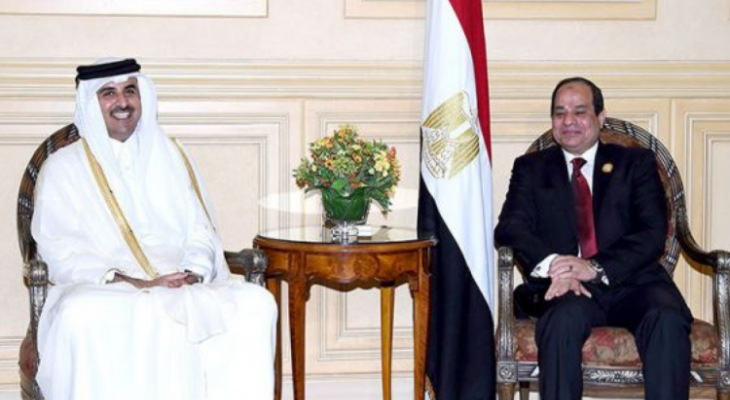 الرئيس المصري وأمير قطر تبادلا التهنئة لأول مرة منذ بيان قمة &quot;العلا&quot;