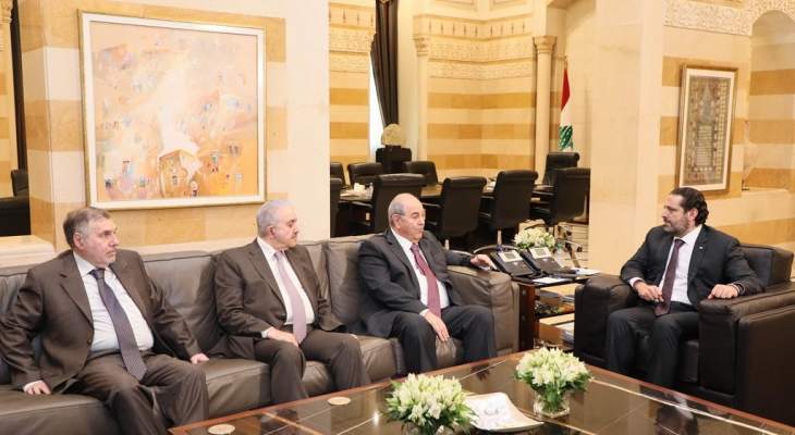 الحريري عرض مع علاوي لمجمل المستجدات وللعلاقات الثنائية بين لبنان والعراق