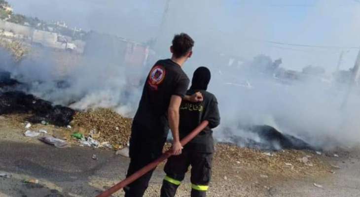 إخماد حريق في بلدة كروم عرب العكارية