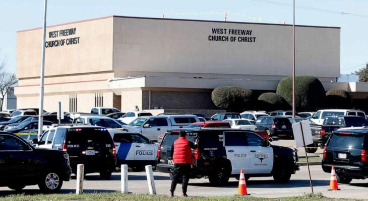 قتيلان وجريح جراء اطلاق نار في كنيسة بتكساس الاميركية
