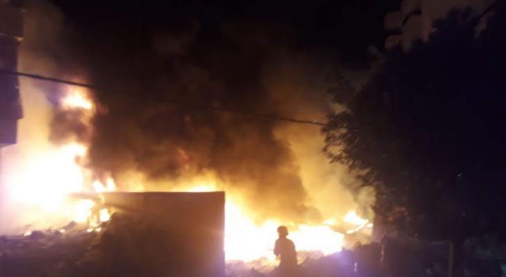 النشرة: اندلاع حريق في منزل على طريق عام حبوش عربصاليم
