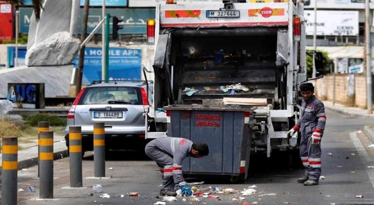 انفجار صندوق شاحنة رامكو لجمع النفايات في سوق الزلقا