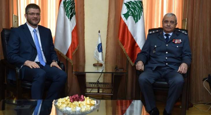 اللواء بصبوص استقبل السفير الصربي في لبنان