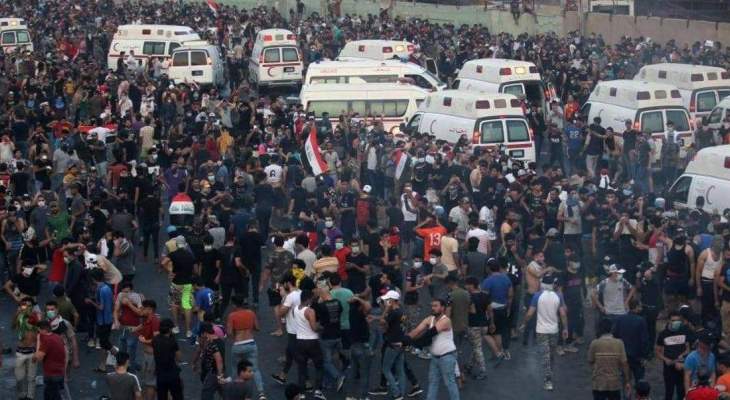 ارتفاع عدد قتلى المظاهرات في العراق إلى 60 شخصا