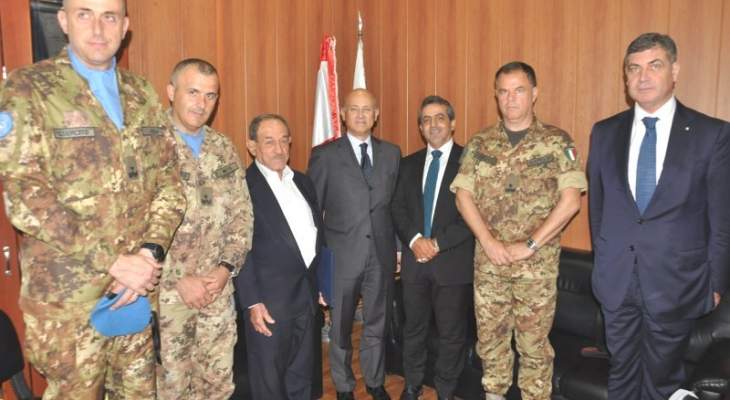ماروتي زار رئيس اتحاد بلديات صور:ايطاليا ستبقى دائما الى جانب لبنان
