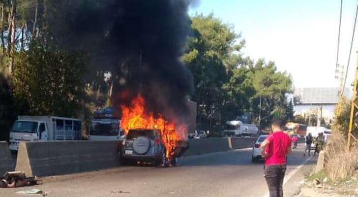 شهيدان وجريحان في استهداف مسيّرة إسرائيلية لسيارة على طريق عاريا- الكحالة