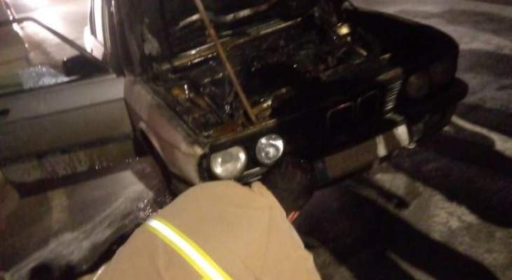 النشرة: الدفاع المدني أخمد حريق سيارة في بلدة أبلح