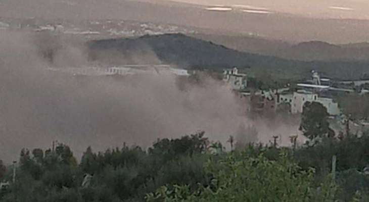 "النشرة": غارة جوية إستهدفت بلدة حولا وراميا وقصف مدفعي اسرائيلي على وادي حامول