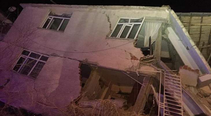 ارتفاع حصيلة ضحايا زلزال شرق تركيا إلى 14 قتيلا و270 جريحا
