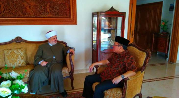الجعيد ناقش مع السفير الإندونيسي ضرورة تحقيق الوحدة بين المسلمين