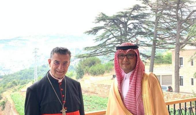 السفير السعودي زار البطريرك الراعي في الديمان