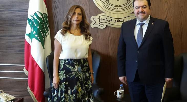 عكر التقت القائم بأعمال سفارة جمهورية العراق في لبنان
