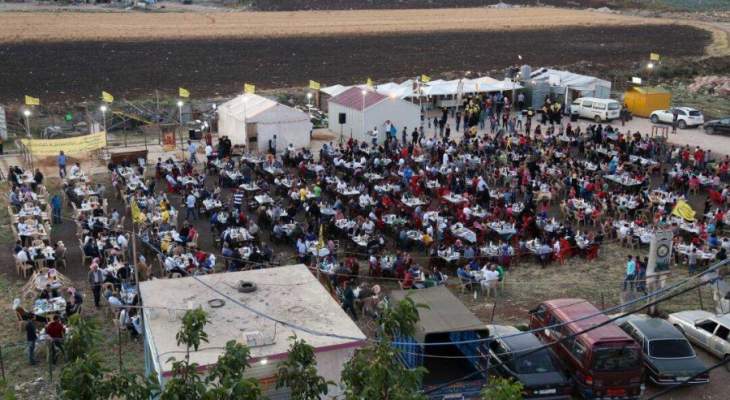 افطارات لجمعية المشاريع الخيرية الإسلامية في بشامون والبقاع وجبل لبنان
