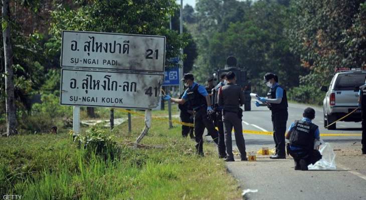مقتل جندي وإصابة 20 شخصا بانفجار قنابل في جنوب تايلاند