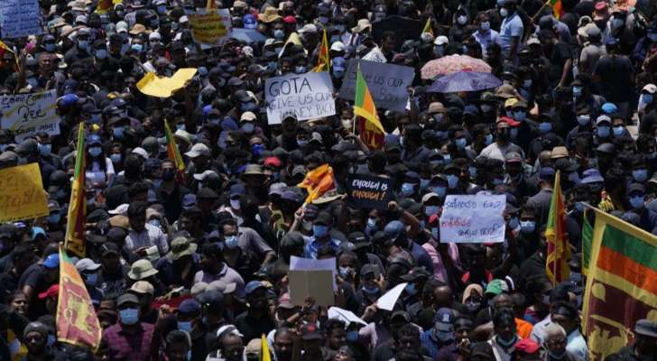 إضراب وطني في سريلانكا للمطالبة بإستقالة الحكومة