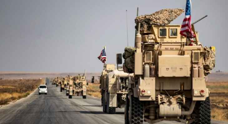 "سانا": رتل عسكري أميركي محمل بالأسلحة والمعدات يتجه من سوريا إلى العراق