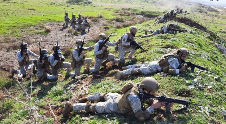 الجيش: مدرسة القوات الخاصة نفذت تمرينا يحاكي مواجهة مجموعات ارهابية