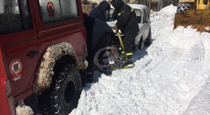 قوى الأمن: طريق فاريا - عيون السيمان سالكة أمام السيارات رباعية الدفع بسبب تراكم الثلوج
