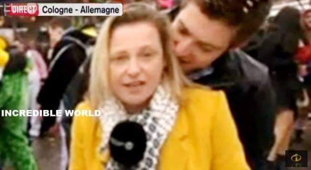 صحفية بلجيكية تتعرض لتحرش جنسي مباشرة على الهواء