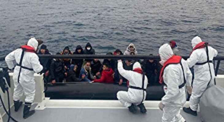 خفر السواحل التركية: ضبط 29 مهاجراً غربي تركيا كانوا يحاولون التوجه إلى أوروبا