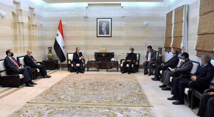 رئيس الوزراء السوري بحث مع معاون وزير الدفاع الإيراني التعاون بين البلدين