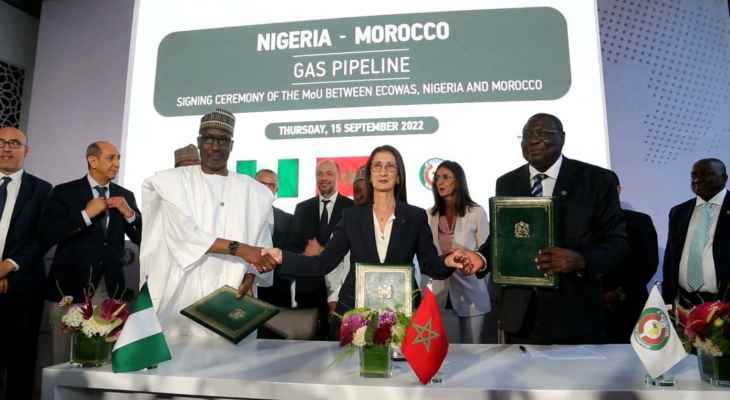 توقيع مذكرة تفاهم لإنشاء أنبوب غاز استراتيجي يربط بين نيجيريا والمغرب