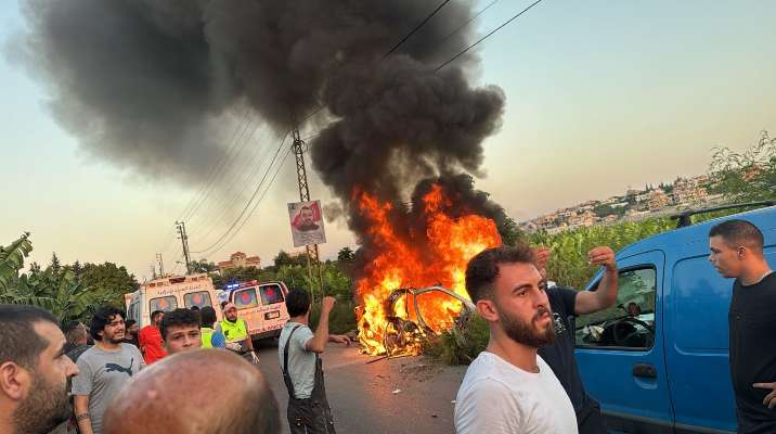 "النشرة": طائرة مسيرة معادية استهدفت سيارة على طريق ديرقانون - راس العين