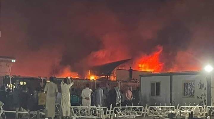 ارتفاع عدد ضحايا حريق مستشفى الحسين في ذي قار الى 41  قتيلا و5 إصابات