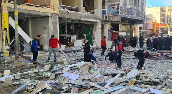 4 جرحى في انفجار هزّ مبنى سكنيا في جنوب تركيا