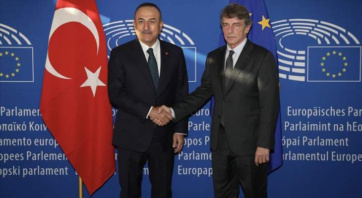 وزير خارجية تركيا: أجريت لقاء صادقا ومثمرا مع رئيس البرلمان الأوروبي ببروكسل
