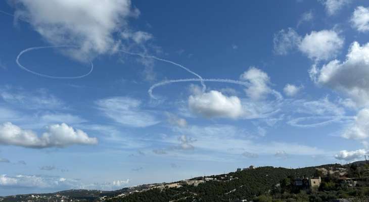 تحليق للطيران الحربي الإسرائيلي فوق حاصبيا ومزارع شبعا وقرى جبيل والبترون