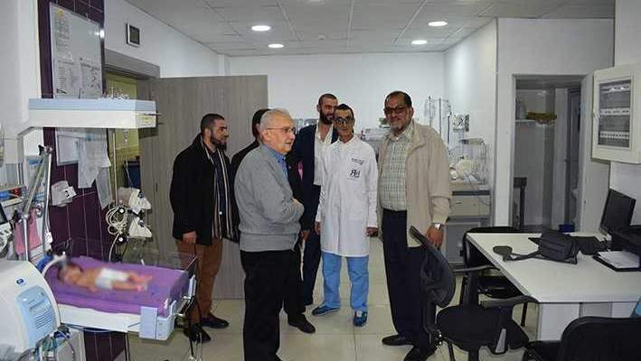 مكتب شؤون اللاجئين في &quot;حماس&quot; زار مستشفى الراعي في صيدا