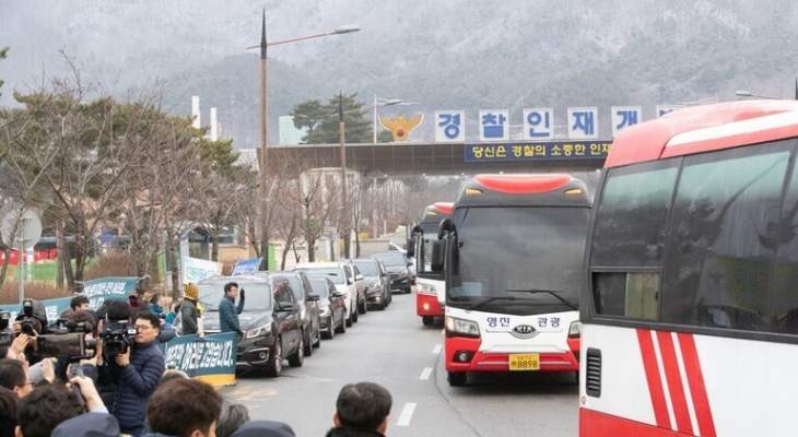 سلطات كوريا الجنوبية تطلق سراح جميع مواطنيها العائدين من ووهان بعد أسبوعين من الحجر عليهم