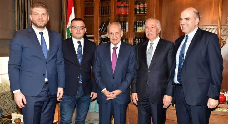 بري التقى وزير الزراعة الصربي والسفير الايراني 