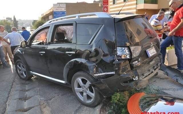 حادث تصادم بين 6 سيارات على طريق عام عاريا باتجاه بيروت تسبب بازدحام مروري