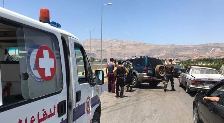 الدفاع المدني: جريح جراء حادث سير على الاوتوستراد العربي في تعنايل